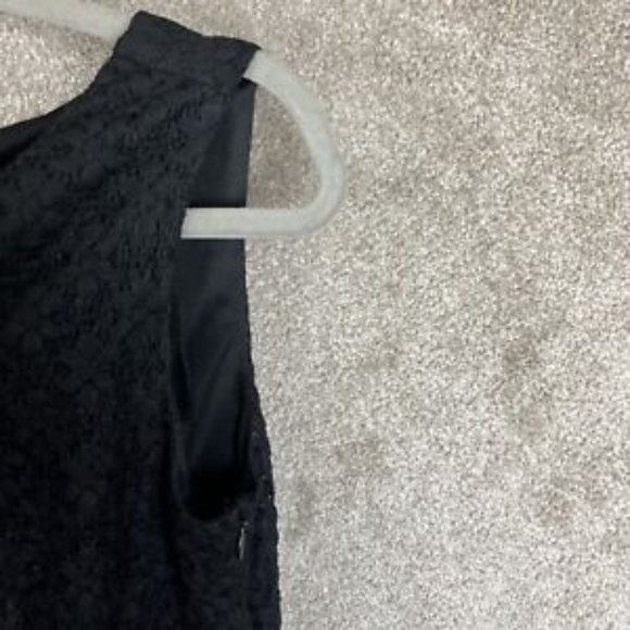 Tiana B Dress Womens 10 Black Lace Sleeveless Lined Knee Length Stretch- 8432 - Picture 6 of 12